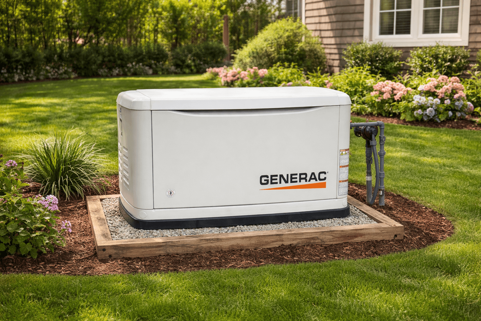 generator in yard