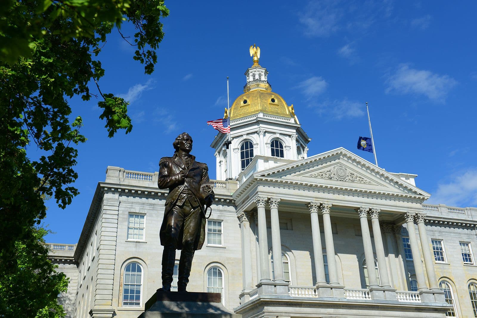 The New Hampshire State House in Concord, New Hampshire.